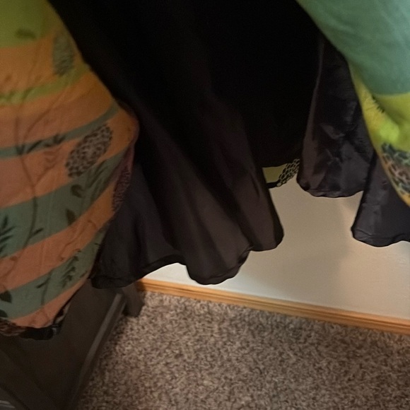 EShakti women’s Navy Blue Pink & Yellow Flower Print Dress Sz 10 pockets. NWOT - Picture 4 of 12